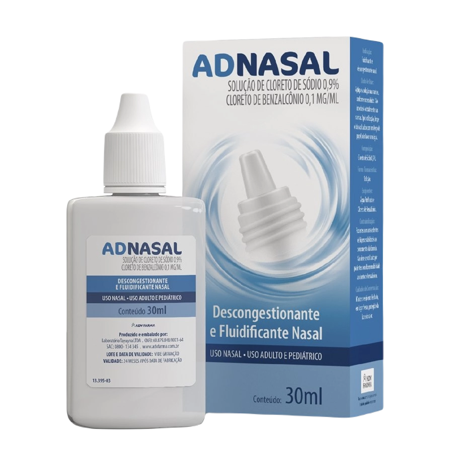 Adnasal Solução Nasal Adulto E Infantil 30ml