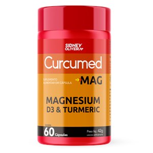 Magnesium, D3 & Turmeric Curcumed Mag 60 Cápsulas Sidney Oliveira