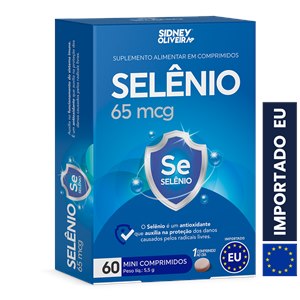 Selênio 65mcg 60 Comprimidos Nanotechnology  União Europeia Sidney Oliveira - Validade Novembro/2026