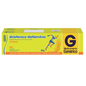 Diclofenaco Dietilamônio Gel 60g - Teuto Genérico (Cataflam)