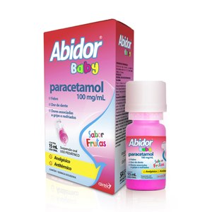 Abidor Baby Paracetamol 100mg/Ml Suspensão Oral Sabor Frutas 15ml