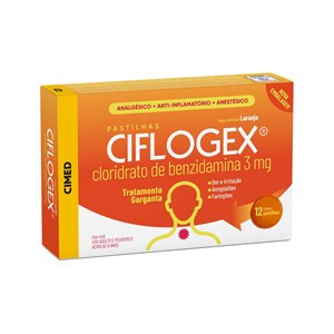 Ciflogex 3mg Sabor Laranja 12 Pastilhas