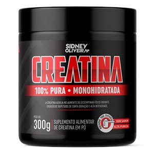 Creatina Monohidratada 100% Pura 300g Sidney Oliveira