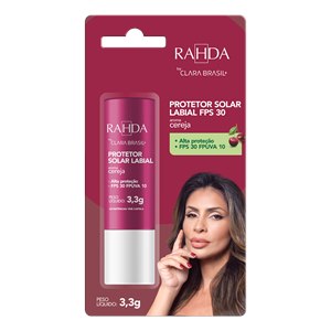 Protetor Labial Fps30 By Clara Brasil Sabor Cereja 3,3g Rahda