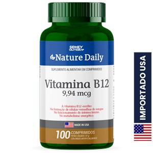 Vitamina B12 9,9mg Made In Usa 100 Comprimidos Sidney Oliveira 