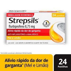 Strepsils Sabor Mel E Limão 24 Pastilhas