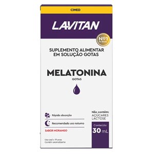 Lavitan Melatonina 0,21mg Gotas Sabor Morango 30ml