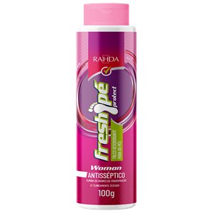 Talco Antisséptico Para Os Pés Fresh Pé Woman Rahda 100g