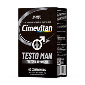 Cimevitan Testo Man 60 Comprimidos Sidney Oliveira