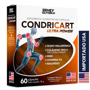 Condricart Ultra Power Made In Usa 60 Cápsulas Sidney Oliveira