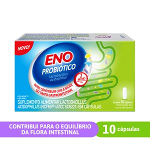 Eno Probiótico 10 Cápsulas - Validade Setembro/2026