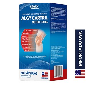 Colágeno Tipo Il Algy Cartril Osteo Total Made In Usa 60 Cápsulas Sidney Oliveira