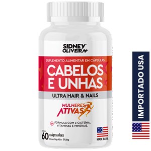 Cabelos E Unhas Made In Usa 60 Cápsulas Mulheres Ativas Sidney Oliveira 