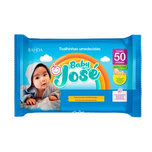 Toalhinhas Umedecidas Baby José Rahda - 50 Unidades 