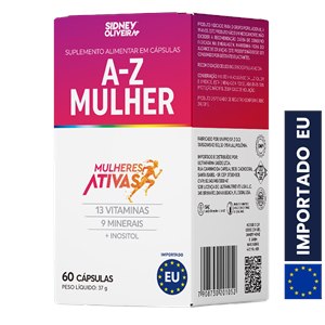 A-Z Mulher Mulheres Ativas 60 Cápsulas União Europeia Sidney Oliveira