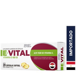 Vitamina E- E-Vital 20 Cápsulas Importado Sidney Oliveira