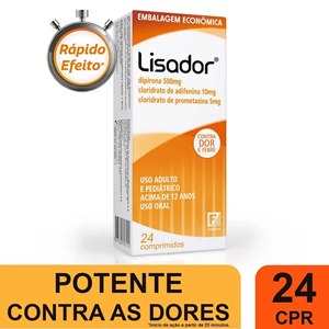 Lisador 24 Comprimidos - Validade Agosto/2026