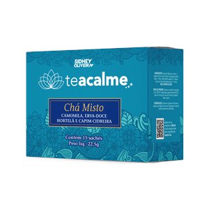 Chá Teacalme 15 Sachês Sidney Oliveira