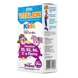 Vitalion Kids Solução Oral 240ml Sabor Uva Sidney Oliveira