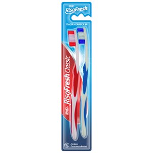 Escova De Dente Risofresh Classic Sidney Oliveira Cores Variadas - 2 Unidades