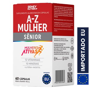 A-Z Mulher Sênior Mulheres Ativas 60 Cápsulas União Europeia Sidney Oliveira