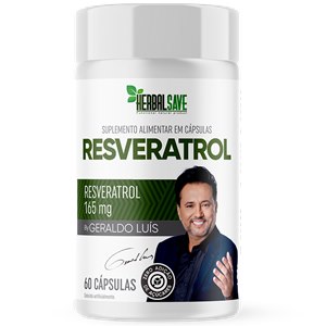 Resveratrol By Geraldo Luís 60 Cápsulas Herbalsave - Validade Outubro/2026